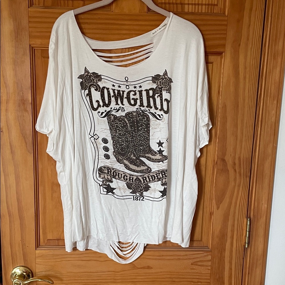 Cowgirl Graphic Short Sleeve Top
